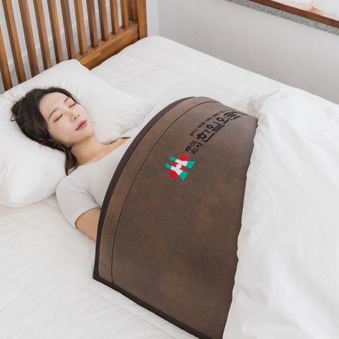 한일의료기 원적외선 전기 돔사우나 온열돔 배워머 온돌 복부 허리 찜질기 1인용 온열기