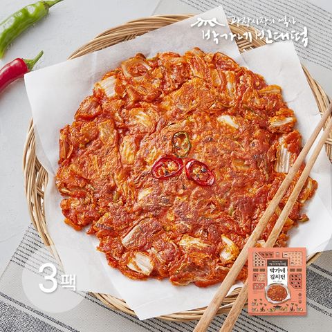 박가네빈대떡 김치전 260g x 3 (총 6장)