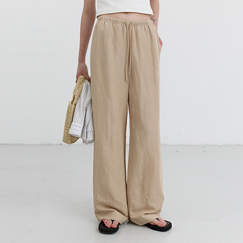 던스트 LINEN BANDING PANTS_UDPA5B221I1
