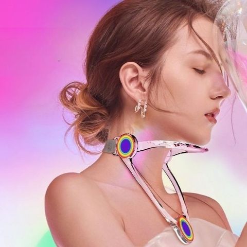 얼도우 거북목 경추 일자목 교정기 얼굴 미용 목 보호대 각도조절 경량
