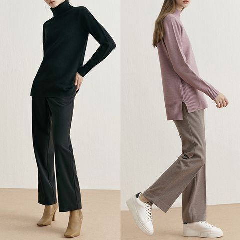 2SET  데일리 기모헤링본 팬츠 2종세트