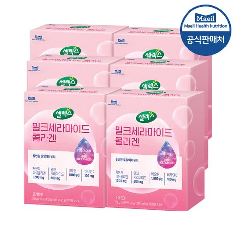 셀렉스 밀크세라마이드 콜라겐 2.9G 28포 6박스
