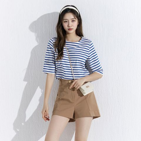 [CJ단독][최초가 79,900원]코튼100 이지핏 마린 스트라이프 티셔츠 4종 택1