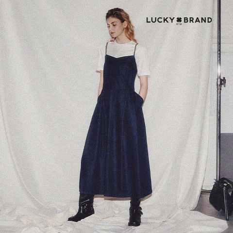 럭키브랜드 25SS 데님 뷔스티에 원피스 1종