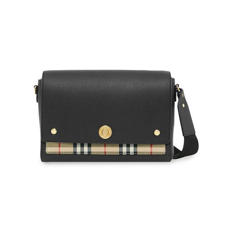 [명품]버버리 22FW 빈티지 체크 노트 크로스백 블랙 8021110 8021110