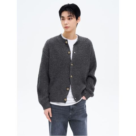 벌키 라운드넥 카디건  애쉬 (45515AEQ24)