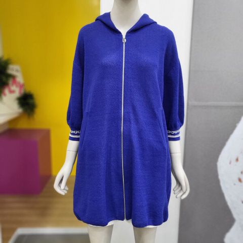자수 패치 롱니트 가디건 BAKC03341 BL