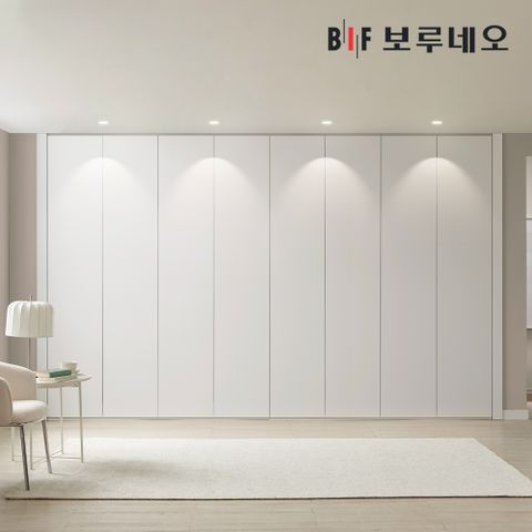 레스 무몰딩 맞춤시공 여닫이 붙박이장 300cm 10자