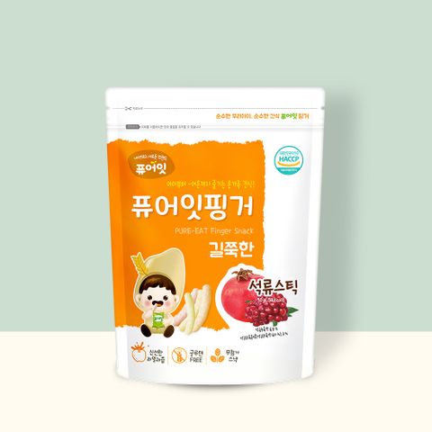 핑거 길쭉한 석류스틱 아이과자 간식