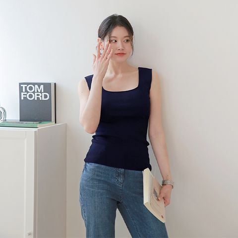 [최초가 89,000원]메리앤 스퀘어넥 니트탑 3종 택1