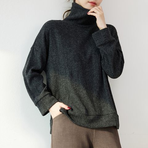 빅터들넥 겉기모 골지 티셔츠_B1912TS911D