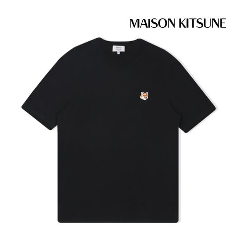 반팔티셔츠 폭스 헤드 패치 레귤러 남성 블랙 LM00104KJ0008-P199