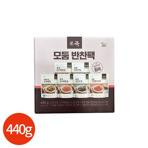 본죽 모둠 반찬팩 4종 440g