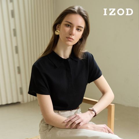 IZOD 아이자드 25SS 썸머코튼 카라 니트 3종 여