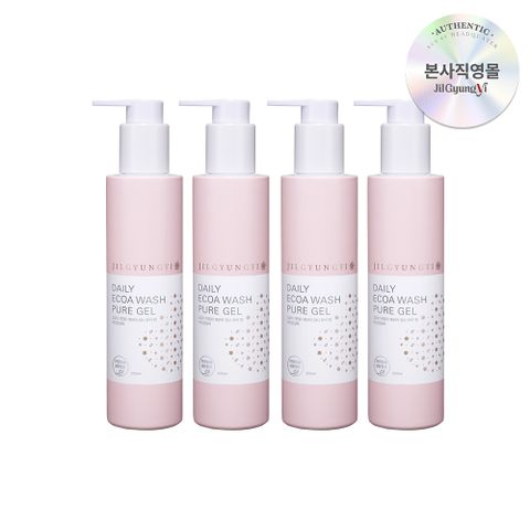 여성청결제 데일리 에코아워시 퓨어 젤 200ml*4 | 쫀쫀한 제형으로 순하고 깨끗하게