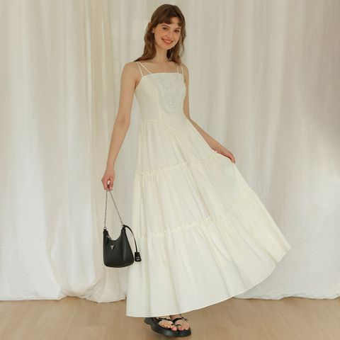 [04/30 예약배송] DD_Embroidery lace camisole dress