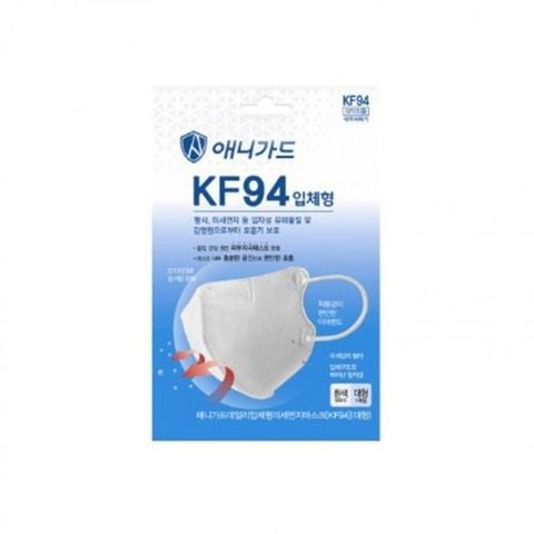 고품질 애니가드 KF94 새부리 입체형 마스크 흰색 대형 1매 KF94 새부리 입체형 흰색 대형 1매