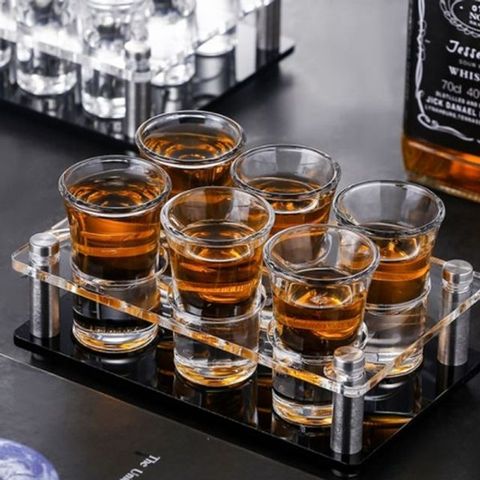 맥주잔홀더 홀더 24cm 홈파티 6구 술잔 아크릴 맥주잔 맥주잔홀더 맥주잔받침대 소주잔홀더