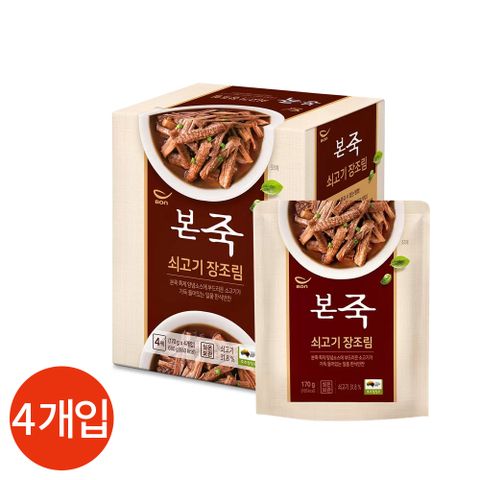 본죽 쇠고기 장조림 170g x 4개