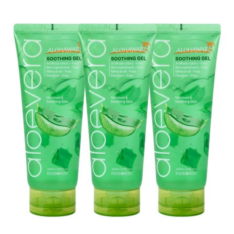 3개  알로하와이 알로에베라 수딩젤 200ml /수분크림.진정.보습.알로에젤