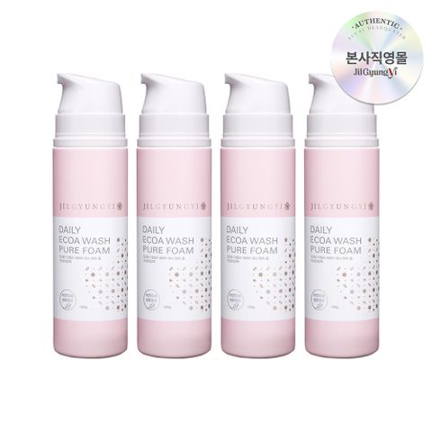여성청결제 데일리 에코아워시 퓨어 폼 150g*4 | 마이크로 버블로 순하고 깨끗하게