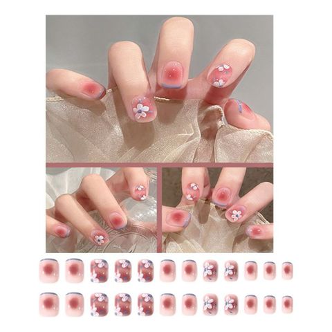 키밍 반복가능 손톱아트 모음 24pcs 네일스티커 패치 셀프젤네일 셀프네일 붙이는네일