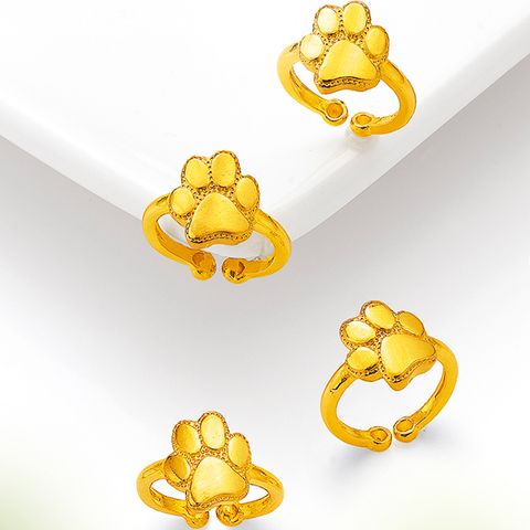순금 돌 백일 발도장 반지 선물 기념 1.875g /24k/99.9% 아기 반지