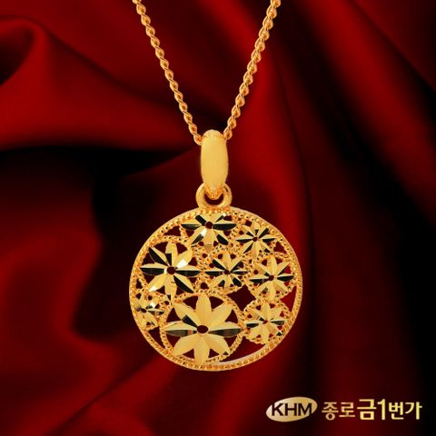 [종로금1번가] 순금 목걸이 주얼리 18.75g 원앙꽃