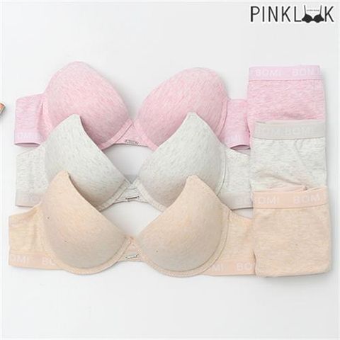 [하프클럽/핑크룩]버터크림코튼 브라팬티 6종세트