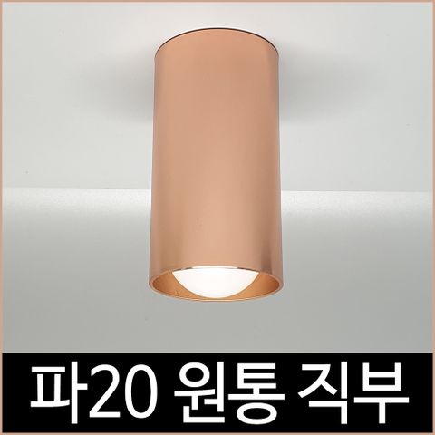 [소노조명]스타일리쉬 파20 1등 원통 직부 로즈골드 PAR20 직부