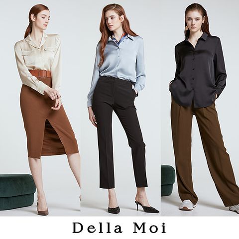 [론칭가 79,900원] 델라모아 새틴 블라우스 3종