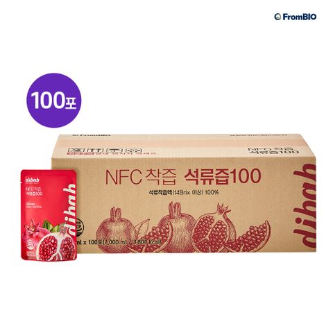 프롬바이오 디밥 NFC착즙 100 석류즙 70ml 100포x1박스