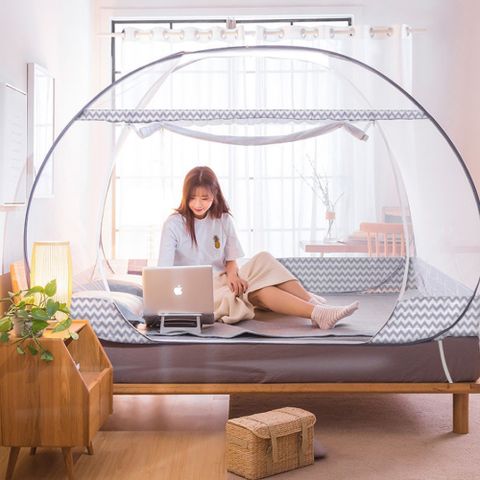 낮은 사각모기장 침대모기장 LM-120 1호 - 싱글