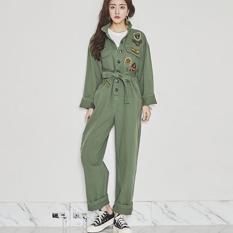 NEW 빈티지 아미 점프슈트