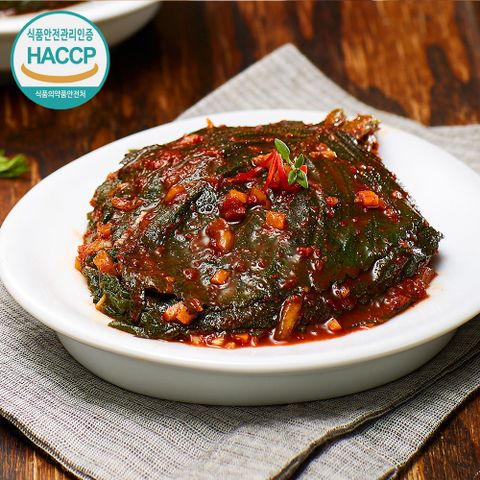 자연락 전라도 깻잎김치 1kg 당일생산발송 국산재료 HACCP 저염
