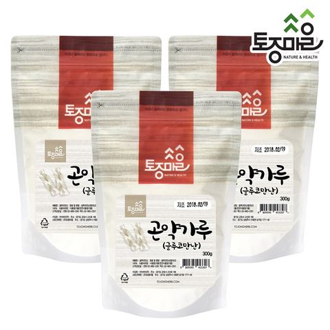 [토종마을]곤약가루[글루코만난]300g X 3팩