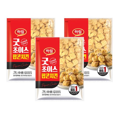 굿초이스팝콘치킨 1kg 3봉