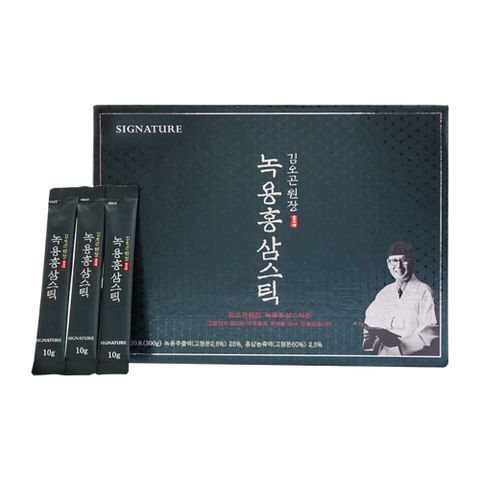 녹용 홍삼 스틱 10g 30포 x 1세트 녹용추출액 25%_뉴질랜드산 녹용+6년근 홍삼 농축액