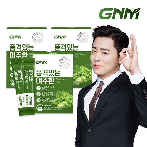 GNM 품격있는 국산 여주환 스틱 2g x 3박스 (총 90포) / 여주 분말 가루 100%