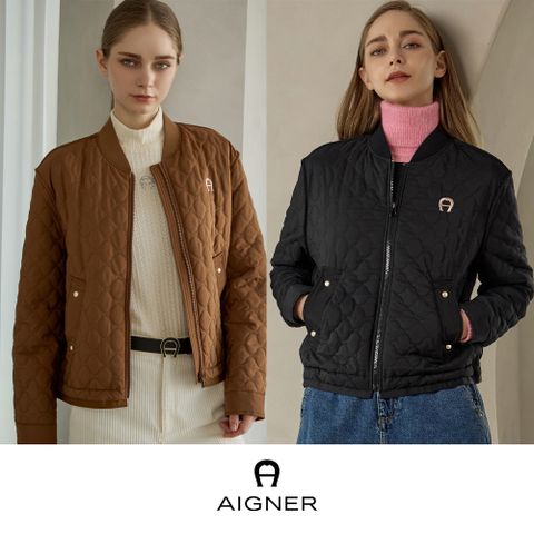 아이그너 24FW 웨이브 패딩 점퍼