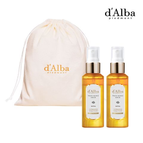 [달바 d'Alba] 최신상 로얄 화이트트러플 세럼(60ml)x2개+화이트벨벳파우치