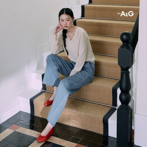 [론칭가89,900원]더엣지 25SS 프렌치린넨 100 브이넥 니트 3종