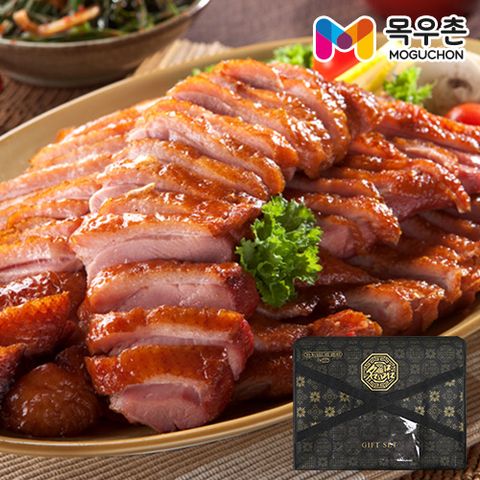 [목우촌] 허브갈릭 훈제오리 슬라이스 선물세트 210g×8팩 소스포