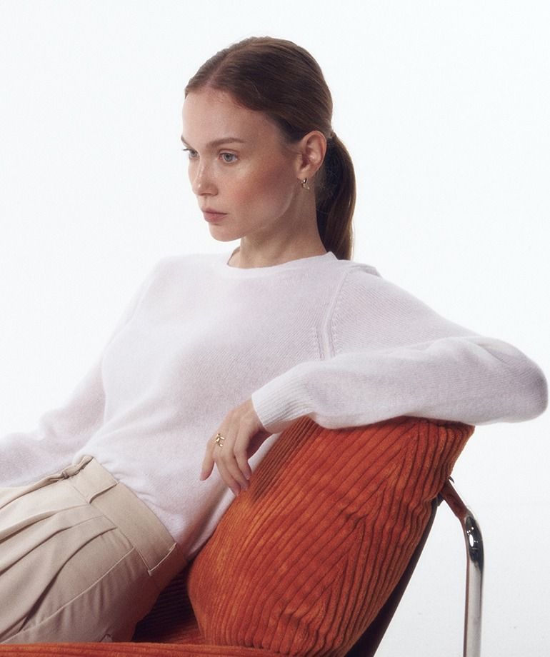 [온플]셀렙샵 에디션 23FW 캐시미어100 라운드 니트