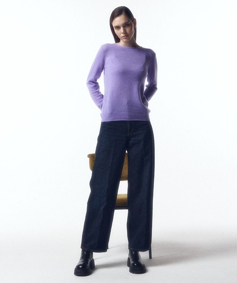 [온플]셀렙샵 에디션 23FW 캐시미어100 라운드 니트