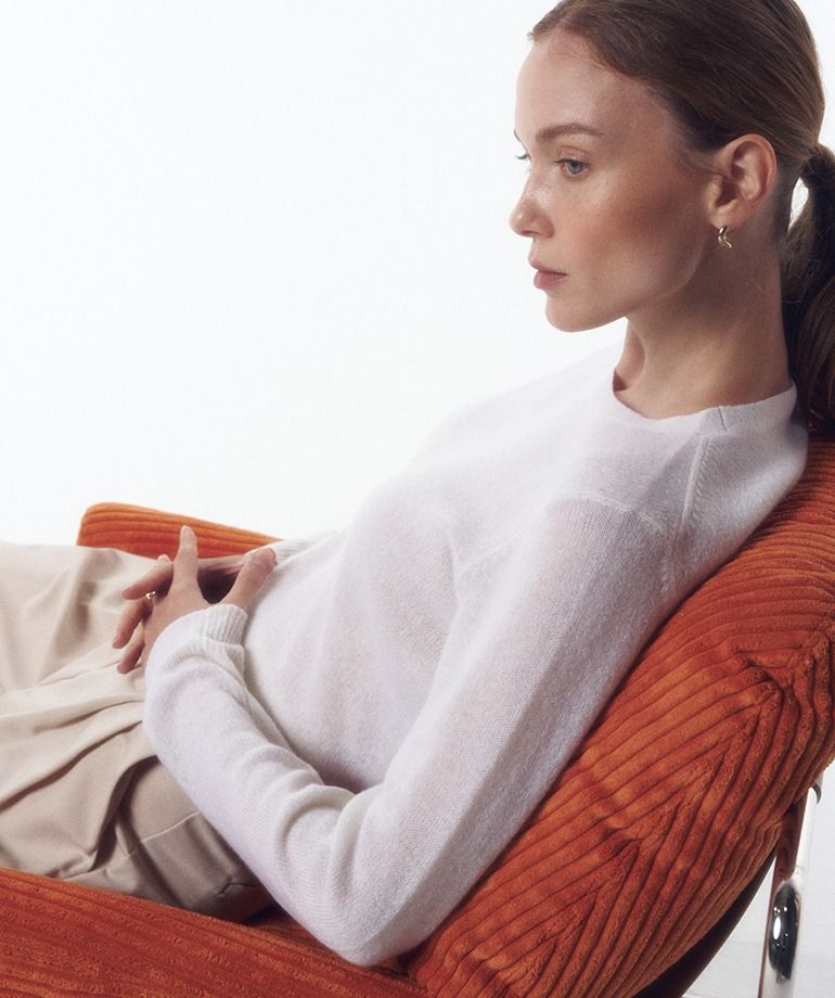 [온플]셀렙샵 에디션 23FW 캐시미어100 라운드 니트