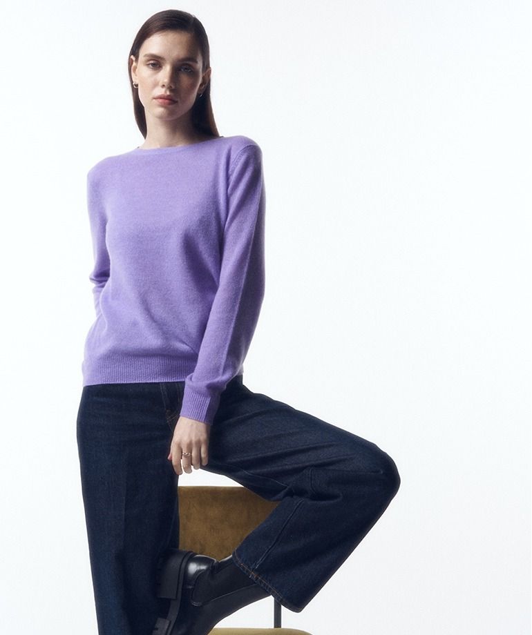 [온플]셀렙샵 에디션 23FW 캐시미어100 라운드 니트