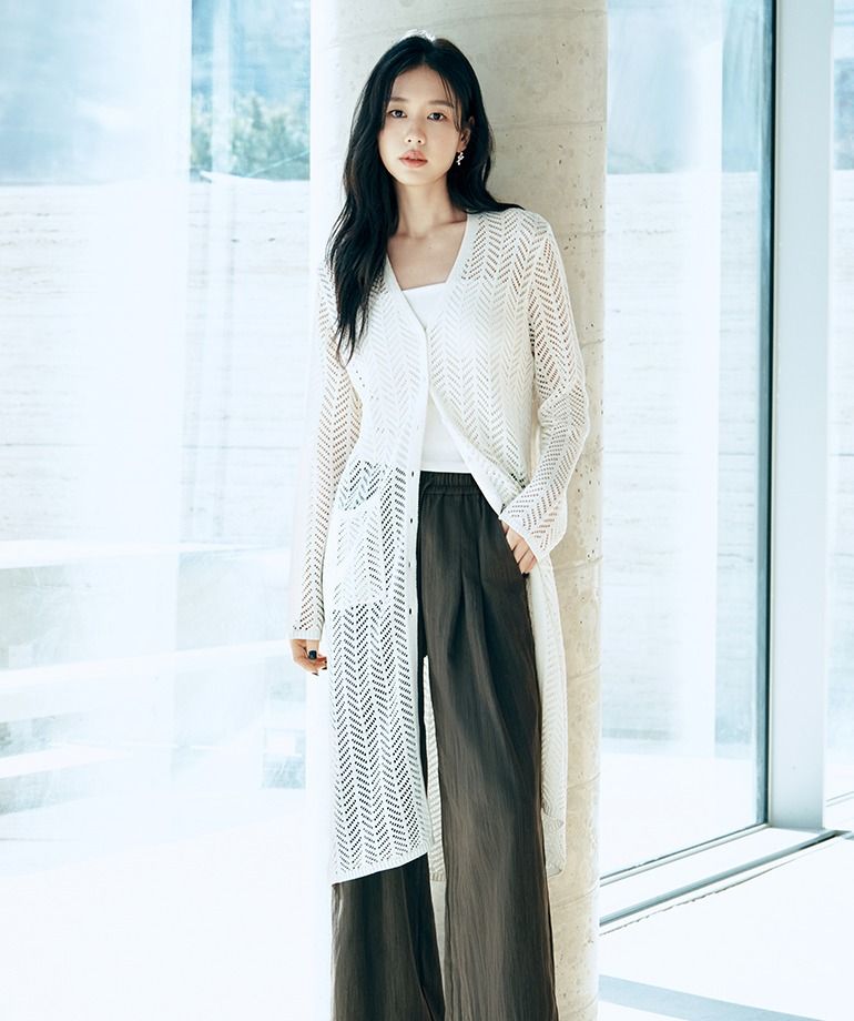 [최초가79,900원]26SS 크로쉐 롱 가디건 2종