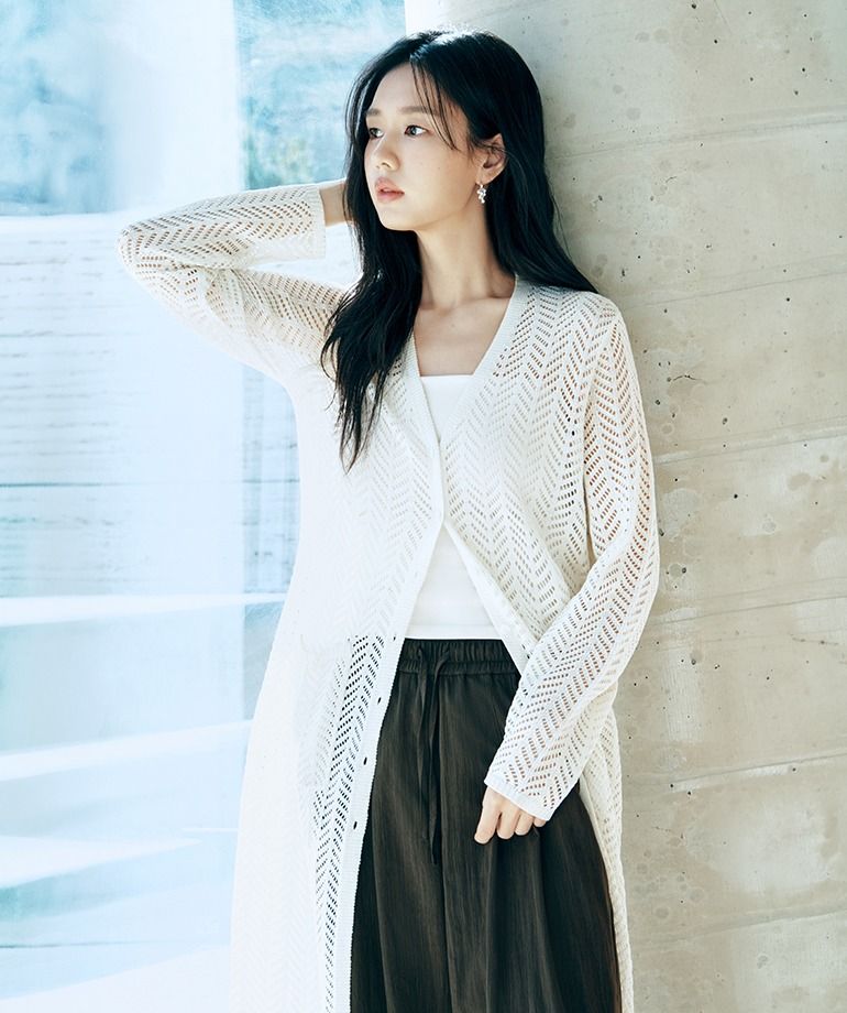 [최초가79,900원]26SS 크로쉐 롱 가디건 2종