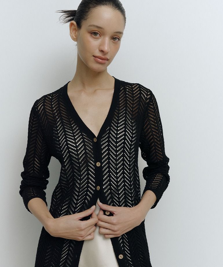 [최초가79,900원]26SS 크로쉐 롱 가디건 2종